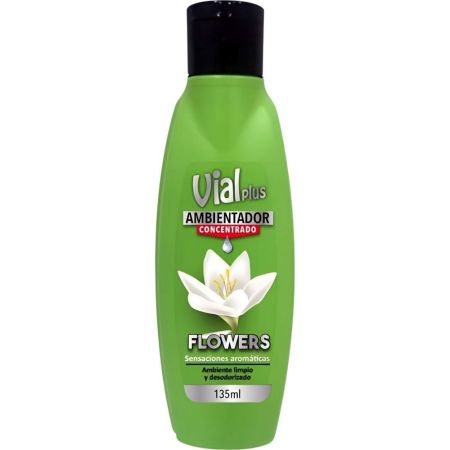 Vialplus Flowers Ambientador Concentrado Ambientador para hogar concentrado y perfumado ofrece ambiente limpio y desodorizado 135 ml
