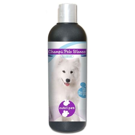 Nutri-Pet Champú Pelo Blanco Suave Champú para perros de pelo blanco blanquea unificando la tonalidad 500 ml