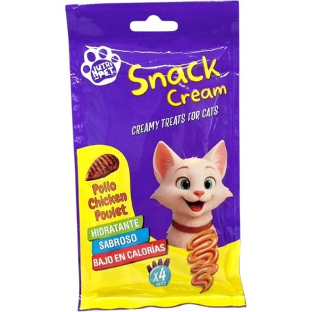 Nutri-Pet Creamy Treats For Cats Pollo Snack Snacks para perros recompensa saludable 100 gr