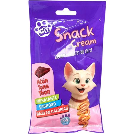 Nutri-Pet Creamy Treats For Cats Atún Snack Snacks para perros recompensa saludable 100 gr