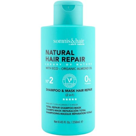 Somnis&Hair Natural Hair Repair Nº2 Champú-Mask Reparación Total Champú y mascarilla máxima reparación y regeneración 250 ml