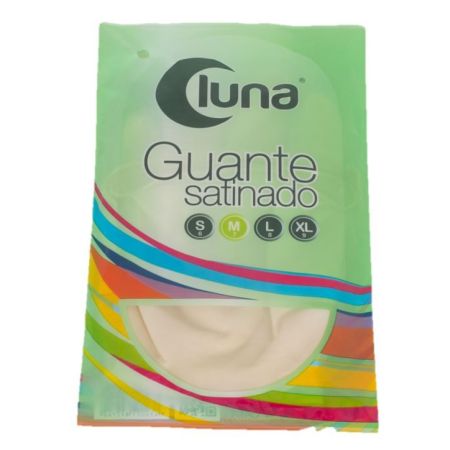 Luna Guante Satinado Talla M Guante de látex resistente elástico y antideslizante asegura buen agarre