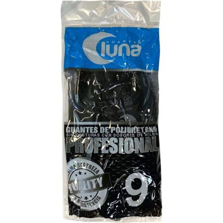 Luna Guantes De Poliuretano Talla 9 Guantes sin costuras con recubrimiento ergonómico en la palma y puños elásticos
