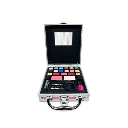 Mya Travel Travel Cube Glitter Pink Maletín Maletín de maquillaje  profesional con una moderna e irresistible selección de colores