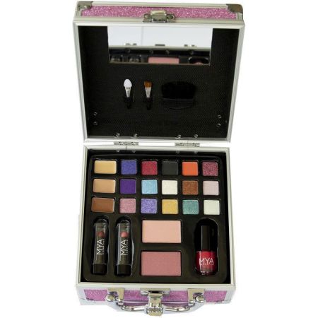 Mya Cosmetics Glitter Fashion Maletin Maletín de maquillaje profesional con una moderna e irresistible selección de colores