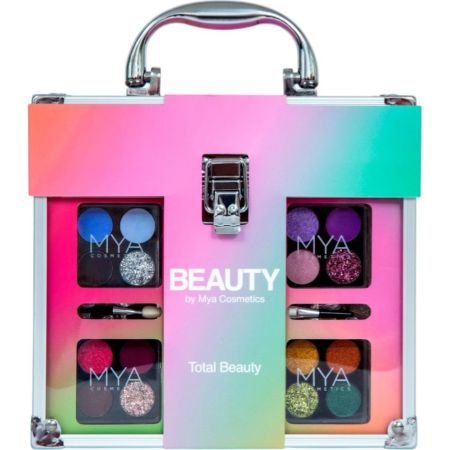 Mya Cosmetics Cosmetics Total Beauty Maletín Maletín de maquillaje transparente ideal para crear looks donde quieras y compartirlo con tus amias