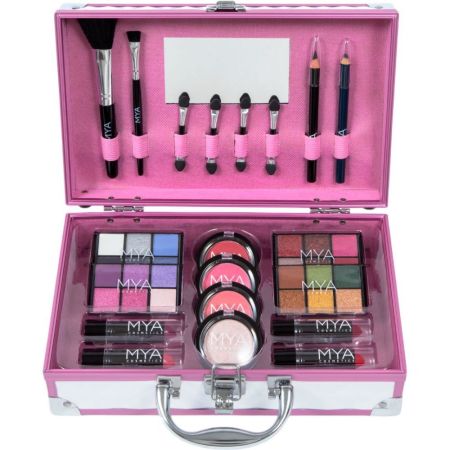 Mya Cosmetics New Bon Voyage Maletin Maletín de maquillaje profesional con una moderna e irresistible selección de colores