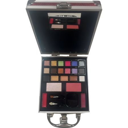 Mya Cosmetics Travel Soft Red Maletín Maletín de maquillaje profesional con una moderna e irresistible selección de colores