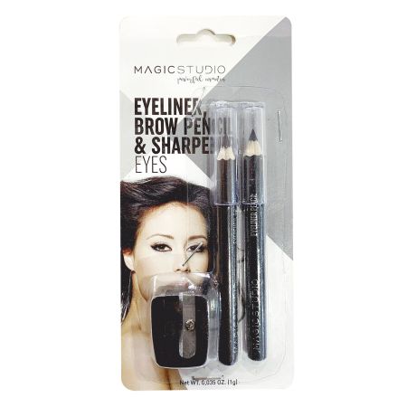 Magic Studio Eyeliner Brow Pencil & Sharper Eyes Set Set de lápiz de ojos y lápiz para cejas mirada perfecta