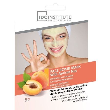 Idc Institute Mascarilla Exfoliante Con Nuez De Albaricoque Mascarilla facial abre poros y limpia en profundidad con nuez y albaricoque