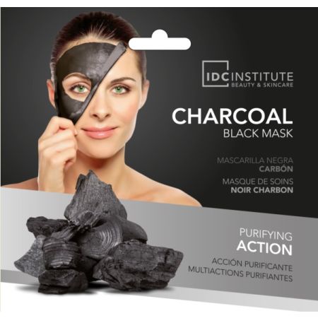 Idc Institute Mascarilla Charcoal Black Mask Purifying Action Mascarilla facial acción purificante con carbón