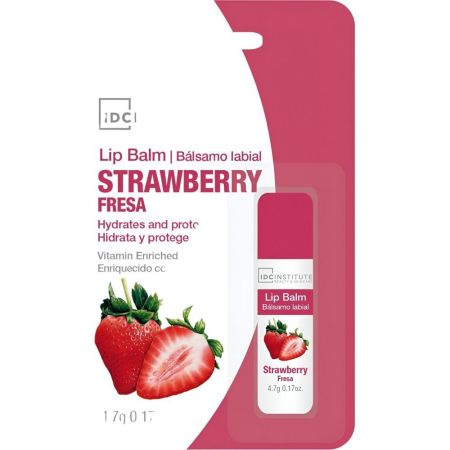 Idc Institute Bálsamo Labial Strawberry Bálsamo labial reparador cuida e hidrata los labios secos y agrietados sabor fresa