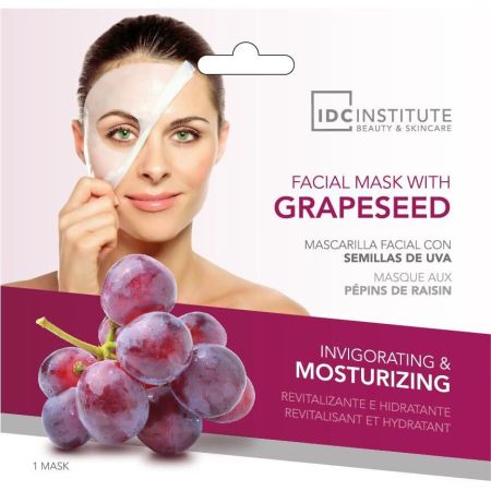 Idc Institute Invigorating & Moistuizing Mascarilla Facial Semillas De Uva Mascarilla facial revitalizante e hidratante con semillas de uva