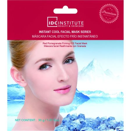 Idc Institute Máscara Facial Efecto Frío Instantáneo Con Granada Mascarilla facial reafirma la piel incrementa su elasticidad aportando vitalidad suavidad y tersura