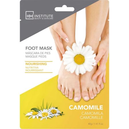Idc Institute Camomila Máscara De Pies Mascarilla de pies nutritiva para mantenerlos hidratados y suaves con camomila 40 gr