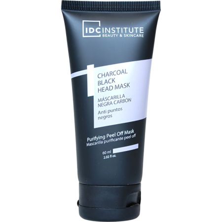 Idc Institute Mascarilla Negra Carbón Bote Mascarilla facial purificante y exfoliante de carbón elimina puntos negros e imperfecciones