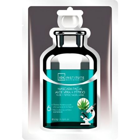 Idc Institute Máscara Facial Aloe Vera + Péptido Mascarilla facial elimina el estrés y ayuda a la regeneración 22 gr