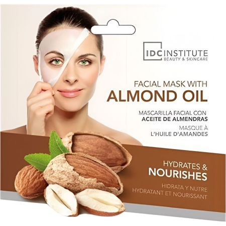 Idc Institute Hydrates & Nourishes Mascarilla Facial Aceite De Almendras Mascarilla facial hidrata nutre y previene la sequedad