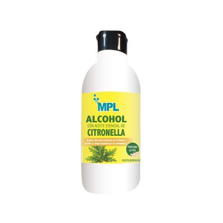 Mpl Alcohol Con Aceite Esencial De Citronella Alcohol con aceite esencial de citronella ideal para friegas y masajes 250 ml