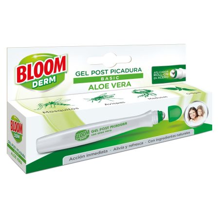 Bloom Derm Gel Post Picadura Basic Aloe Vera Gel postpicaduras alivia el picor y la irritación acción inmediata 10 ml