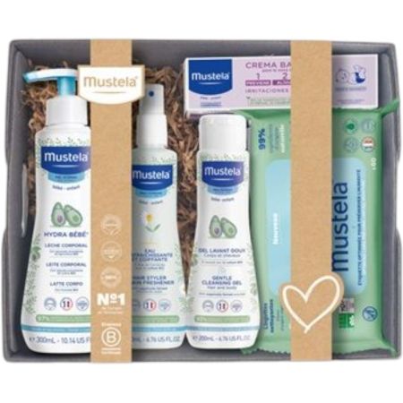 Mustela Canastilla Set Canastilla para el cuidado e higiene diarios de los más pequeños de la casa 5 uds