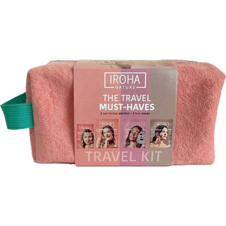 Iroha Nature The Travel Must-Haves Travel Kit Neceser Set de skincare incorpora todo lo que necesitas para mantener tu piel glow estés donde estés