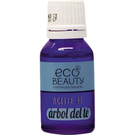 Ecobeauty Aceite De Árbol Del Té Antiséptico Natural Aceite de árbol del té cicatrizante antiacné y antiinflamatorio 100% natural 18 ml