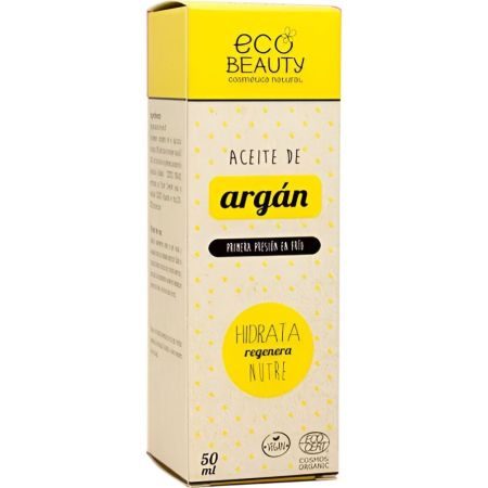 Ecobeauty Aceite De Argán Aceite de argán hidrata regenera y nutre 100% natural 50 ml