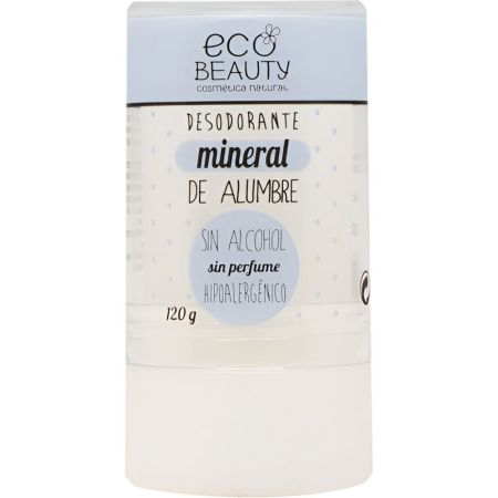 Ecobeauty Mineral Desodorante Roll-On Desodorante sin alcohol antiolor con piedra de alumbre 120 gr