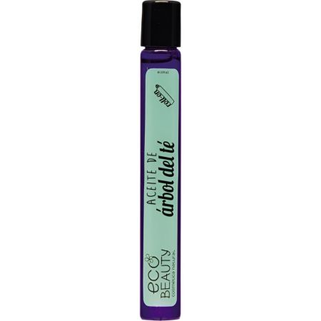 Ecobeauty Aceite De Árbol Del Té Antiséptico Natural Roll-On Aceite de árbol del té cicatrizante antiacné y antiinflamatorio 100% natural 10 ml