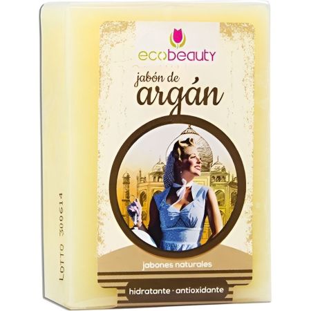 Ecobeauty Jabón De Argán Jabón en pastilla natural con propiedades hidratantes y antioxidantes 100 gr
