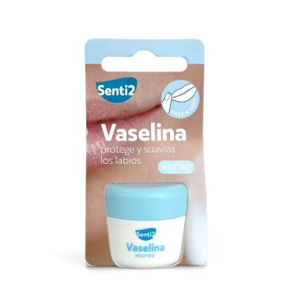 Senti2 Vaselina Neutro Vaselina protege y suaviza los labios 20 ml