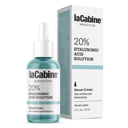 Lacabine Monoactives 20% Hyaluronic Acid Solution Serum Cream Sérum hidratante reduce la aparición de las líneas finas y las arrugas 30 ml