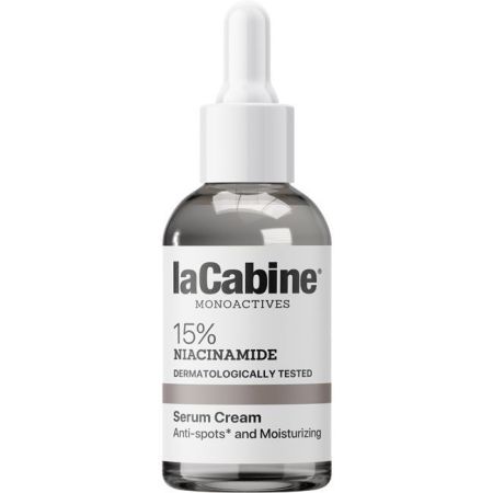 Lacabine Monoactives 15% Niacinamide Serum Cream Sérum crema corrige todo tipo de manchas y marcas ofreciendo luminosidad intantáneo con niacinamina 30 ml