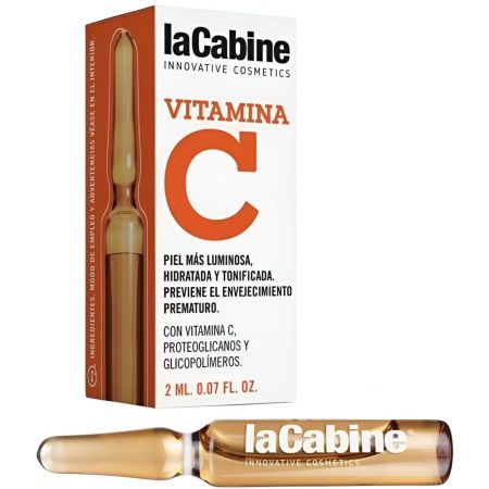 Lacabine Ampolla Vitamina C Ampolla sin perfume difumina las manchas ofreciendo luminosidad y vitalidad para rostro más saludable