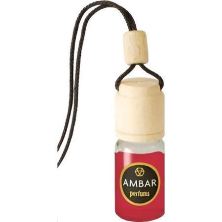 Ambar Ambientador Frutos Rojos Auto Ambientador para coche 0% alcohol con gran fragancia hasta 45 días de duración 6,5 ml