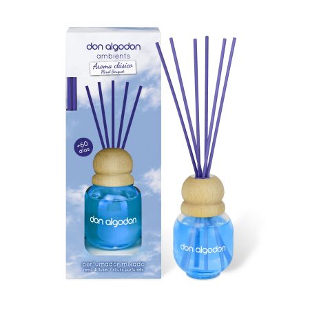 Don Algodon Ambients Aroma Clásico Perfumador Mikado Ambientador mikado para hogar con agradable fragancia hasta 60 días de duración 60 ml