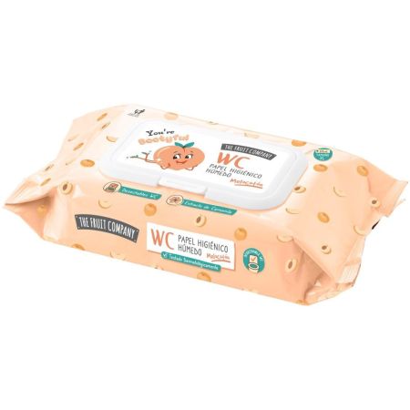 The Fruit Company You´re Bootyful Wc Papel Higiénico Húmedo Papel higíenico húmedo biodegradable limpia tonifica y suaviza con sutil aroma 60 uds