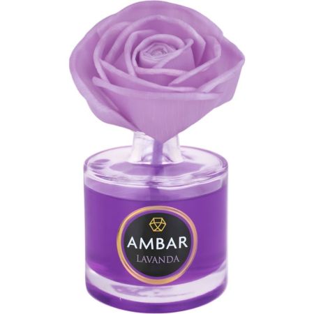 Ambar Lavanda Flor Perfumada Flor perfumada para hogar sin alcohol +60 días de duración 75 ml