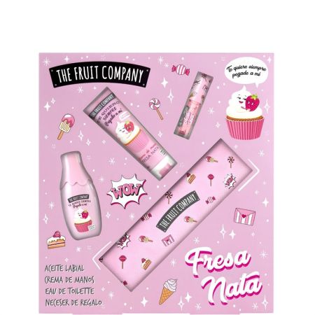 The Fruit Company Set Regalo Set veraniego hidratante para manos y labios ofrece una fragancia atrevida y adictiva