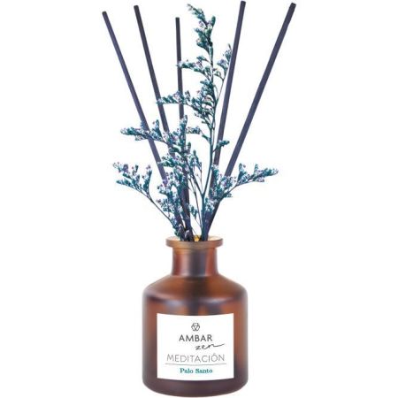 Ambar Zen Meditación Palo Santo Ambientador Mikado Ambientador mikado para hogar perfuma y decora con aroma amaderado hasta 45 días de duración 40 ml