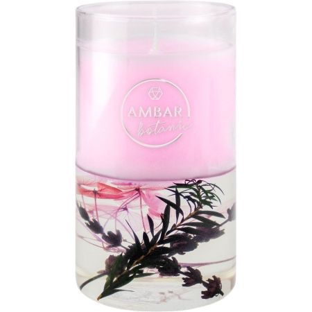 Ambar Botanic Lavanda Vela Decorativa Vela aroma a lavanda efecto relajante perfecta para momentos de serenidad y equilibrio 125 gr