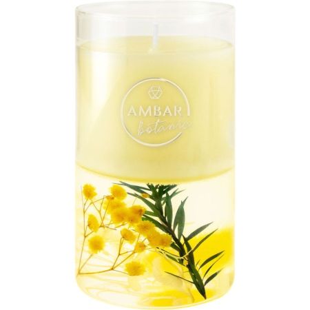 Ambar Botanic Jazmín Blanco Vela Decorativa Vela con aroma a jazmín blanco efecto estimulante estimula los sentidos y eleva el ánimo 125 gr