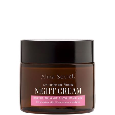 Alma Secret Anti-Aging And Firming Night Cream Piel Seca O Madura Crema facial de noche antiedad hidratante nutritiva y multireparadora piel más joven firme y eláctica 50 ml