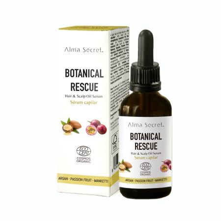 Alma Secret Botanical Rescue Hair & Scalp Oil Serum Sérum capilar multifuncional fortalecedor protector y equilibrante 50 ml