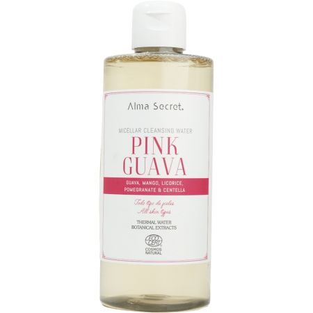 Alma Secret Pink Guava Micellar Cleanser Water Agua micelar elimina suavemente la piel limpiando los poros en profundidad con extracto de guayaba 400 ml