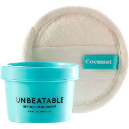 Cocunat Unbeatable Desodorante En Crema Desodorante reduce las bacterias causantes del mal olor absorbe el sudor y elimina la humedad de la piel 40 gr