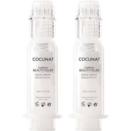 Cocunat Clinical Beauty Filler Serum Facial Duplo Sérum facial ultraconcentrado combinado con técnica de microneedling para apariencia más firme radiante y joven 2x5 ml