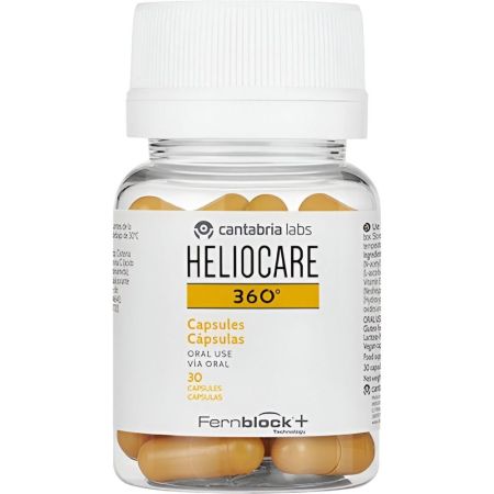 Heliocare 360º Cápsulas Cápsulas de fotoprotección previenen fotoenvejecimiento y manchas aumentando la resistencia al sol 30 uds