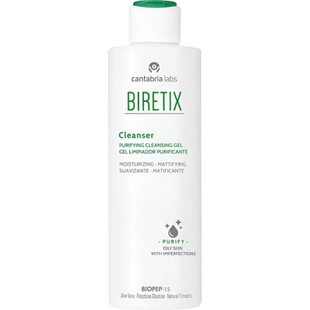 Biretix Cleanser Gel Limpiador Purificante Gel limpiador purificante ideal para lesiones activas y marcas en adultos con tendencia acnéica 200 ml